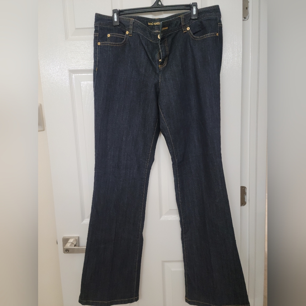 Michael Kors Dark Indigo Flare Jeans
